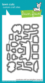 Lawn Fawn just add glitter LF2852 and LF2853 Die Bundle