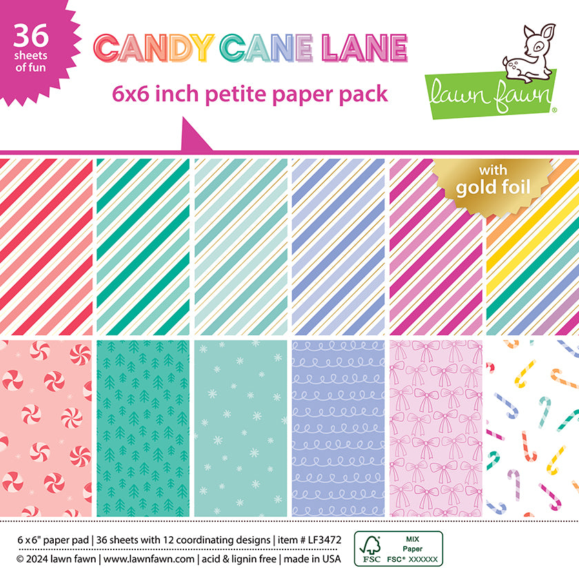 LF3472 - Paper - Candy Cane Lane - Petite Paper pack