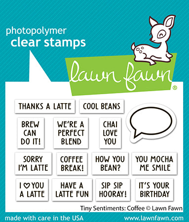 LF3498 - Stamps - Tiny Sentiments: Coffee