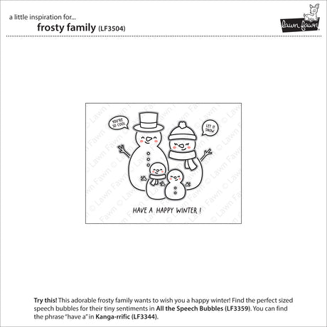 LF3504 - Stamps - Frosty Family