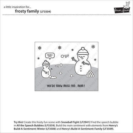 LF3504 - Stamps - Frosty Family