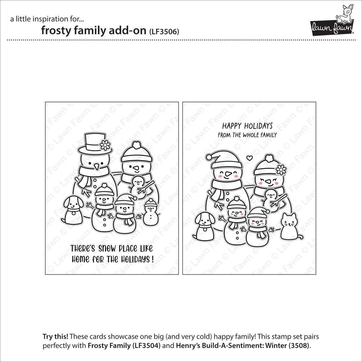 LF3506 - Stamps - Frosty Family Add-On