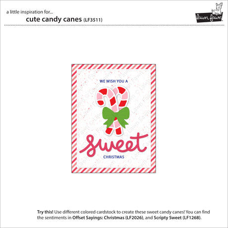 LF3511 - Lawn Cuts - Cute Candy Canes Dies