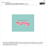 LF3521 - Lawn Cuts - Scripty Merry Outline Add-On Die