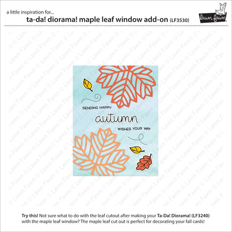 LF3530 - Lawn Cuts - Ta-Da! Diorama! Maple Leaf Window Add-On Die