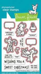 Lawn Fawn LF3569 - Lawn Cuts - Sweet Christmas Mice Dies