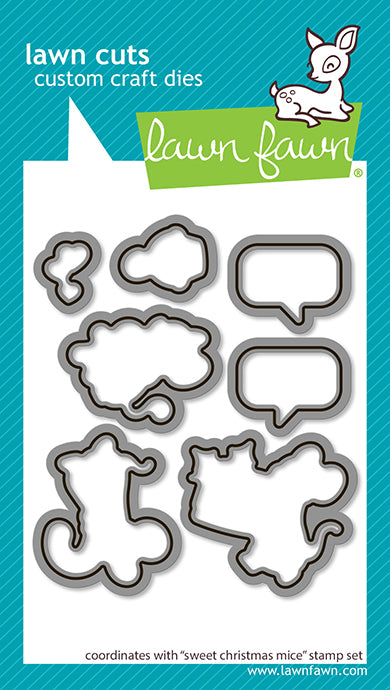 Lawn Fawn LF3569 - Lawn Cuts - Sweet Christmas Mice Dies