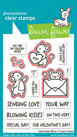 Lawn Fawn  LF3609 - Lawn Cuts - Valentine Mice Dies