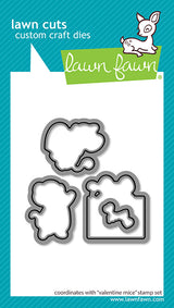 Lawn Fawn  LF3609 - Lawn Cuts - Valentine Mice Dies