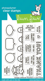 Lawn Fawn LF3740/LF3741 – Simply Celebrate Teachers Stamp & Die Bundle