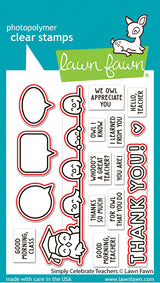 Lawn Fawn LF3740/LF3741 – Simply Celebrate Teachers Stamp & Die Bundle