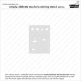Lawn Fawn LF3742 – Simply Celebrate Teachers Stencil