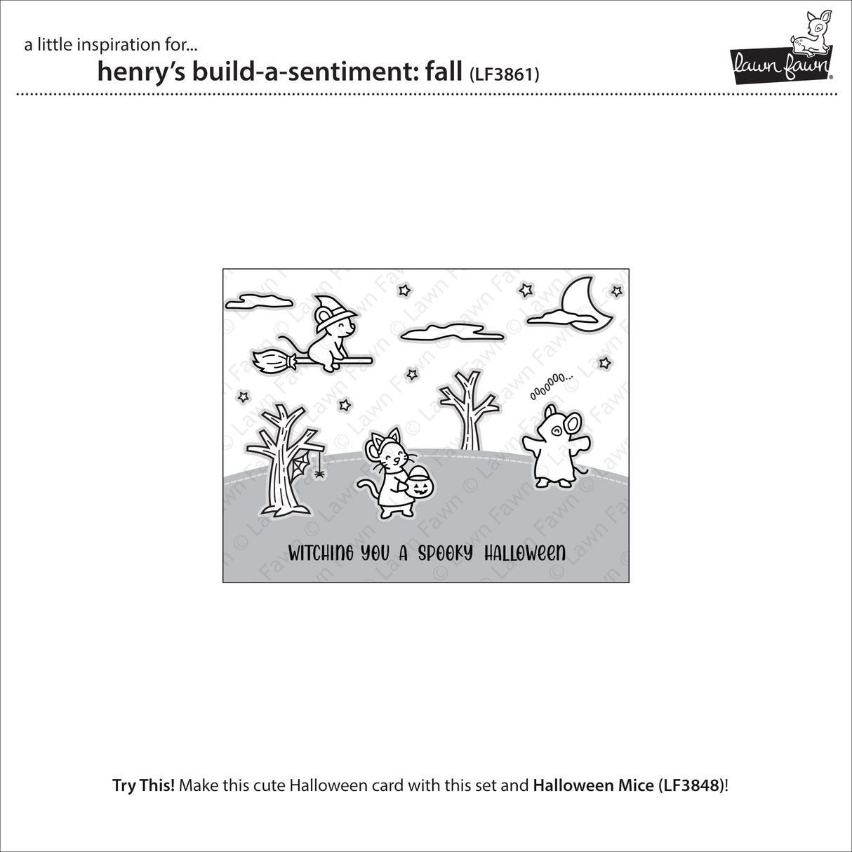 Lawn Fawn LF 3861 henry's build-a-sentiment: fall