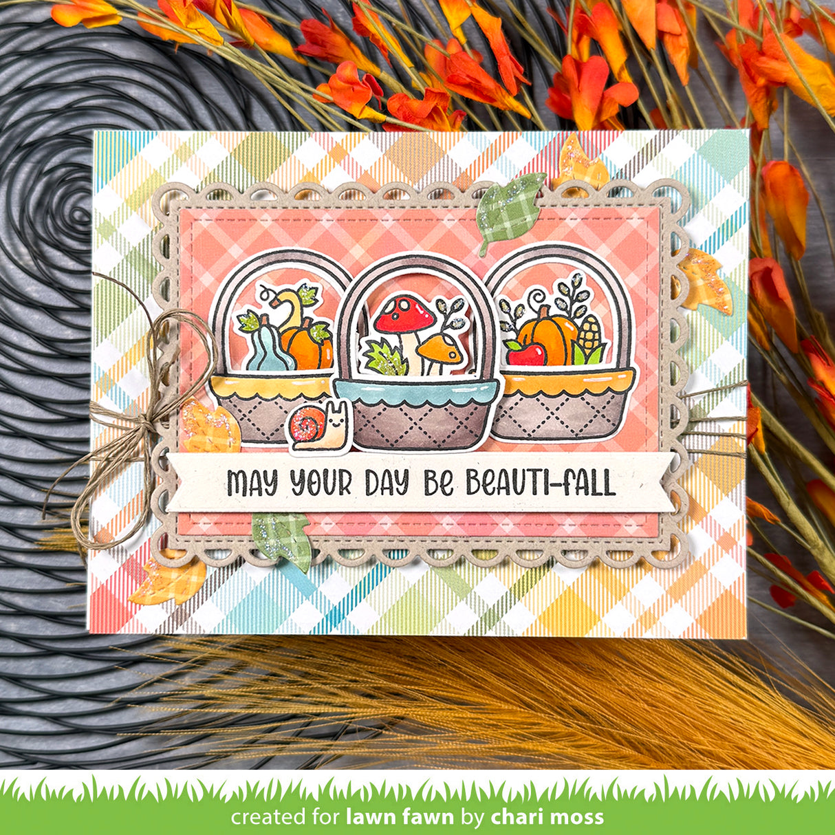 Lawn Fawn LF 3861 henry's build-a-sentiment: fall