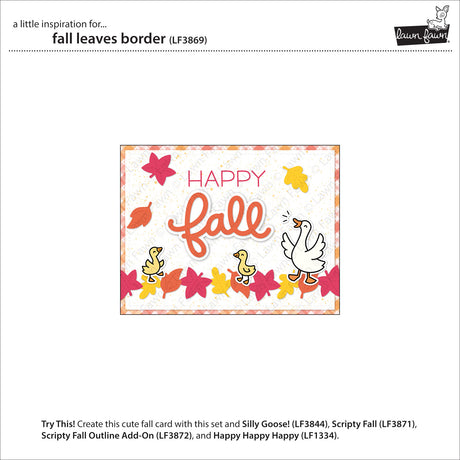 Lawn Fawn LF 3869 fall leaves border