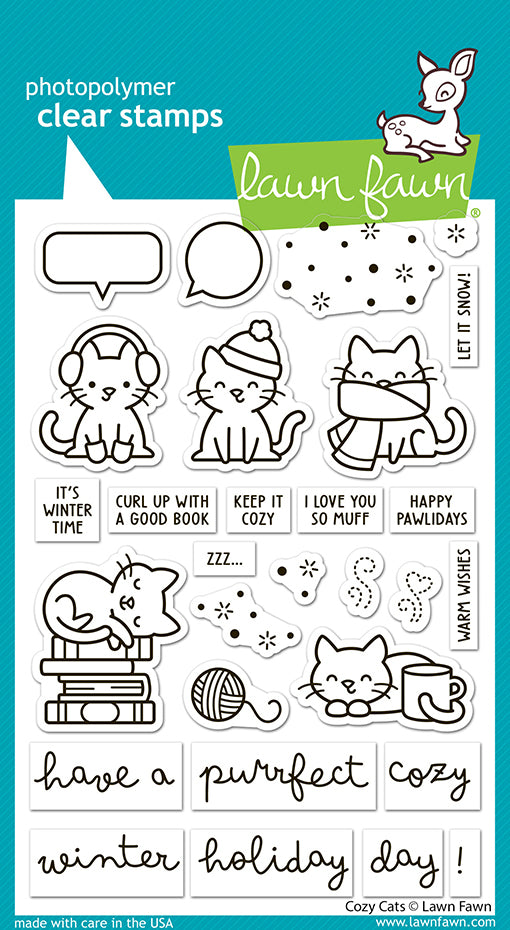 Lawn Fawn LF3896 - Stamps - Cozy Cats