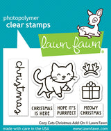 Lawn Fawn LF3899 - Stamps - Cozy Cats Christmas Add-On