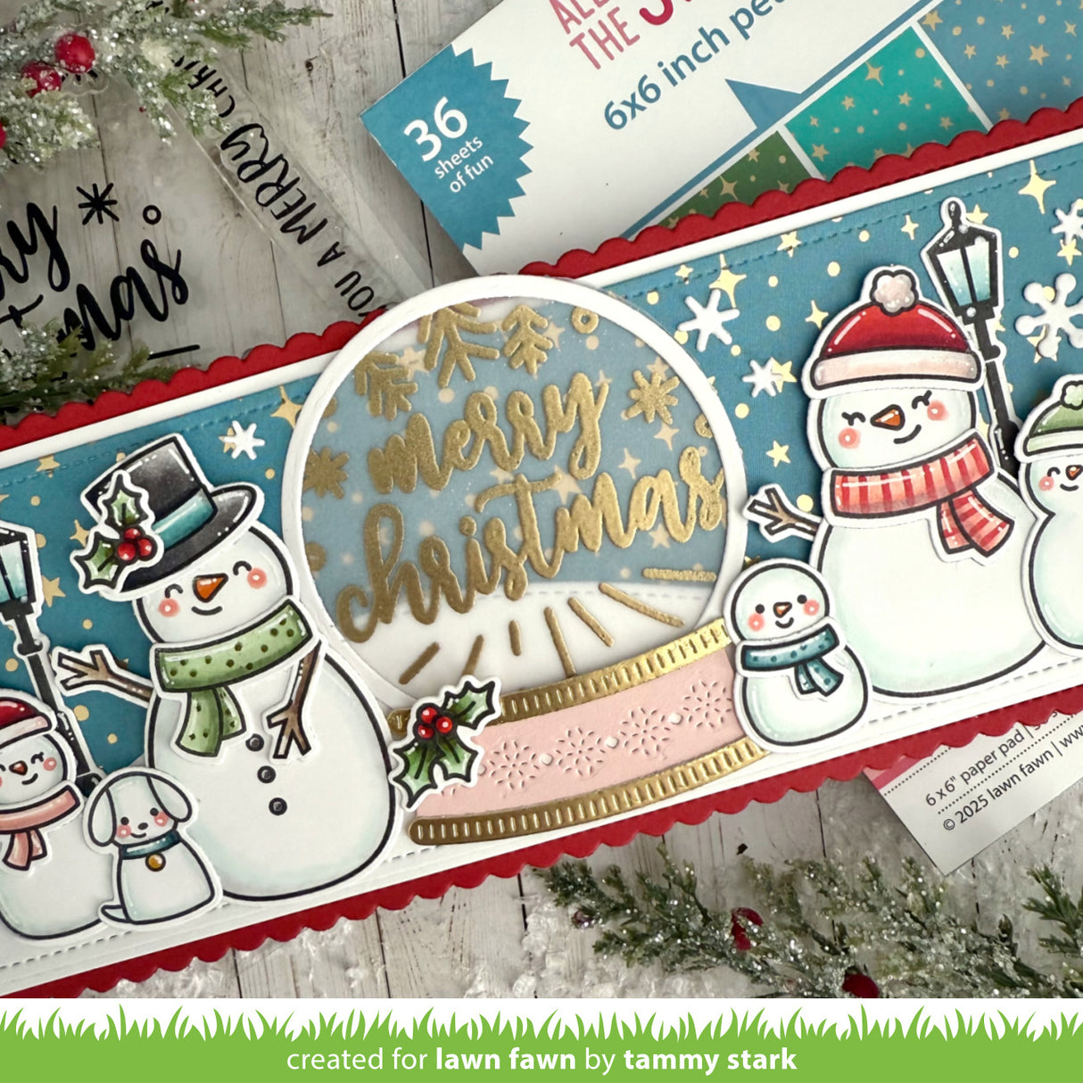 Lawn Fawn LF3902 - Stamps - Big Messages: Christmas