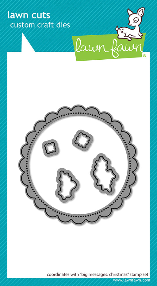 Lawn Fawn LF3903 - Lawn Cuts - Big Messages: Christmas Dies