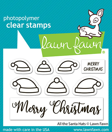 Lawn Fawn LF3904 - Stamps - All the Santa Hats