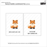 Lawn Fawn LF3910 - Stamps - Henry's Build-A-Sentiment: Fox