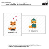 Lawn Fawn LF3910 - Stamps - Henry's Build-A-Sentiment: Fox