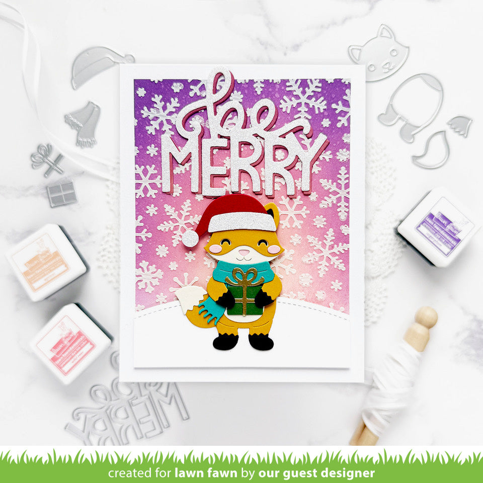 Lawn Fawn LF3913 - Lawn Cuts - Build-A-Critter Christmas Accessories Dies