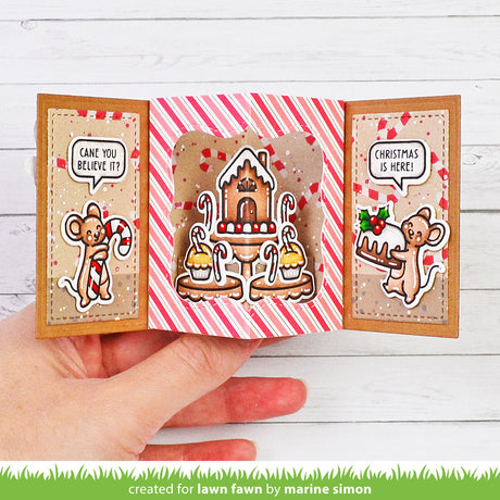 Lawn Fawn LF3918 - Lawn Cuts - Center Picture Window Card Holiday Add-On Dies