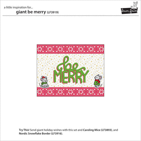 Lawn Fawn LF3919 - Lawn Cuts - Giant Be Merry Die