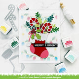 Lawn Fawn LF3924 - Lawn Clippings - String of Lights Background Stencils