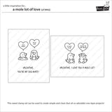 Lawn Fawn A Mole Lot of Love Stamp, Die and stencil LF3942,Lf3943, lf3944