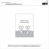Lawn Fawn A Mole Lot of Love Stamp, Die and stencil LF3942,Lf3943, lf3944
