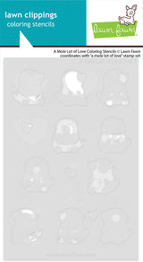 Lawn Fawn A Mole Lot of Love Stamp, Die and stencil LF3942,Lf3943, lf3944