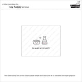 Lawn Fawn Soy Happy Stamp, Die and stencil  Lf3954 , Lf3955, Lf3956