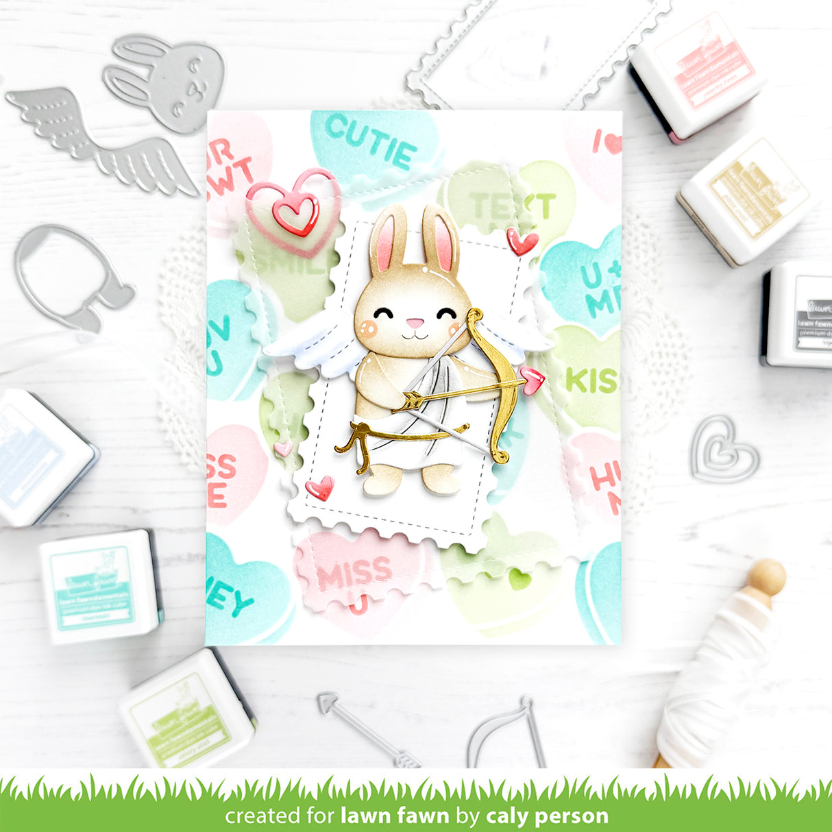 Lawn Fawn  LF3957 - Lawn Cuts - Build-A-Critter Valentine Accessories Dies