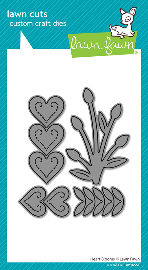 Lawn Fawn  LF3958 - Lawn Cuts - Heart Blooms Dies