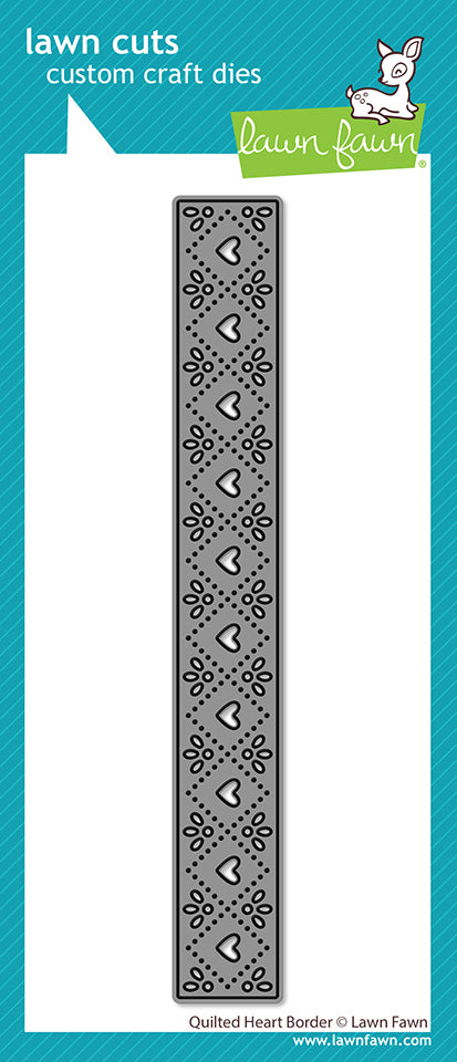 Lawn Fawn  LF3961 - Lawn Cuts - Quilted Heart Border Die