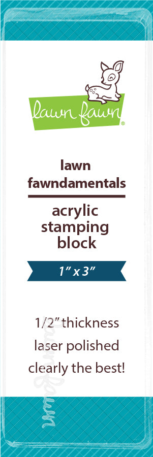 Lawn Fawn LF3995 - Acrylic Blocks - 1'' x 3'' Block