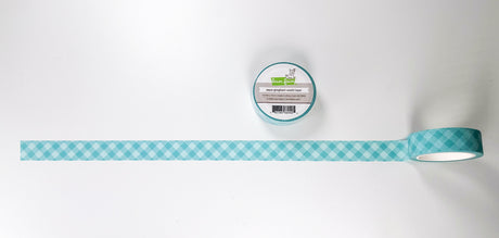 Lawn Fawn LF4022 – Aqua Gingham Washi Tape