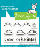 Lawn Fawn  All the Garden Hats Stamp & Die Bundle LF4034/LF4035