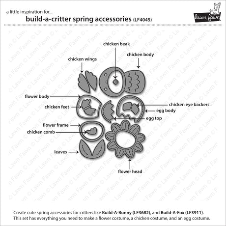 Lawn Fawn LF4045 - Lawn Cuts - Build-A-Critter Spring
Accessories Dies
