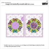 Lawn Fawn LF4046 - Magic Iris Butterfly Wreath Add-On Dies