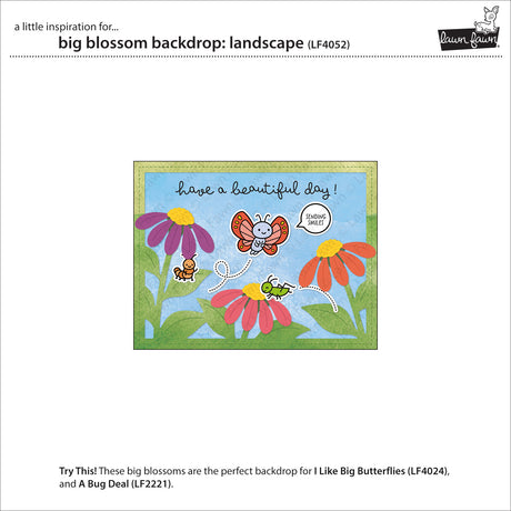 Lawn Fawn LF4052 - Big Blossom Backdrop: Landscape Dies
