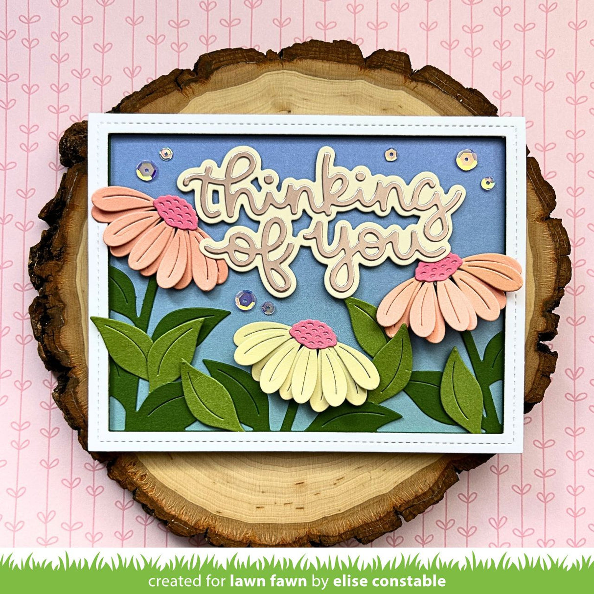 Lawn Fawn LF4052 - Big Blossom Backdrop: Landscape Dies