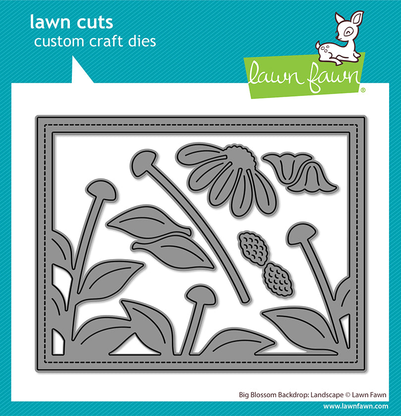 Lawn Fawn LF4052 - Big Blossom Backdrop: Landscape Dies