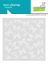 Lawn Fawn LF4053 - Lawn Clippings - Butterfly Background Stencils