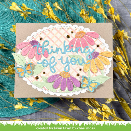 Lawn Fawn LF4054 - Lawn Clippings - Basket Weave Stencils