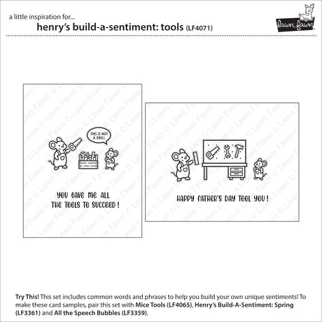 Lawn Fawn LF4071 – Henry’s Build-A-Sentiment Stamp
