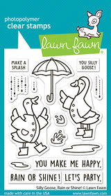 Lawn Fawn LF4072/LF4073 – Silly Goose Rain or Shine Stamp & Die Bundle