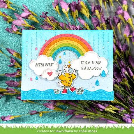 Lawn Fawn LF4075 – Rainbow Sentiments Stamp